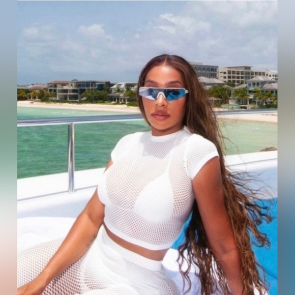 2pcs SKIMS PERFORATED SEAMLESS LEGGING AND CROPPED TOP/LIME/3XL - Picture 15 of 15